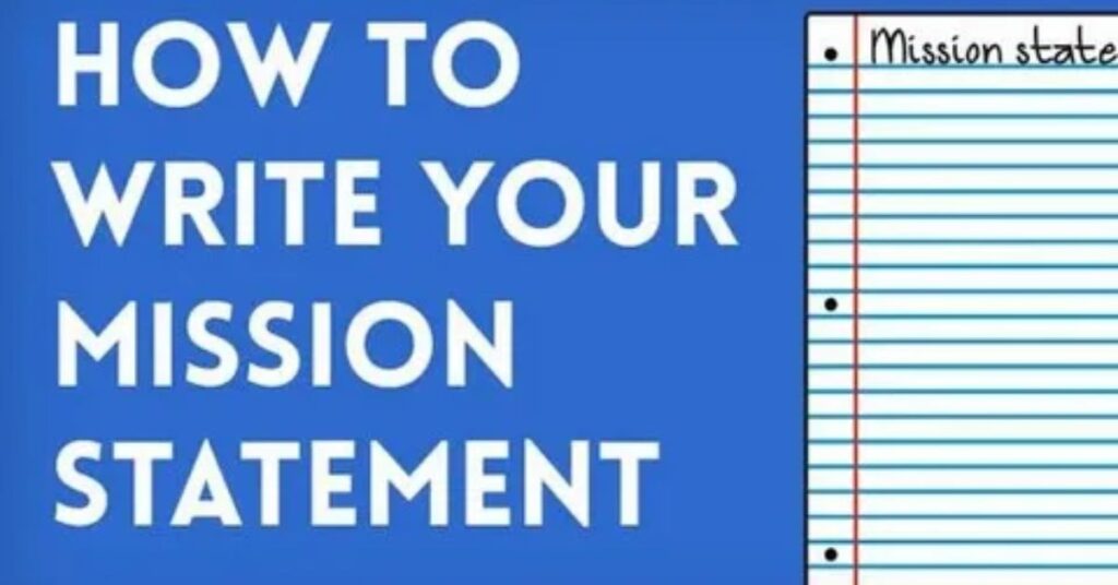 Entrepreneur writing company mission statement and business description for startup plan