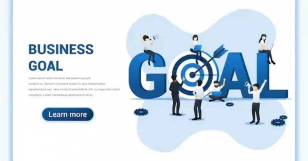 How to set business goals effectively – SMART goals framework for small businesses with planning strategy illustration