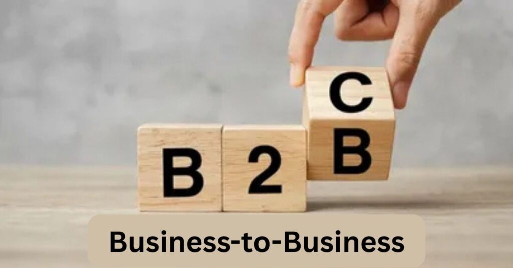 Business to Business strategies 2025 illustration showing companies growing, scaling, and winning clients through B2B e-commerce and partnerships