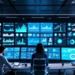 AI threat analytics dashboard showing real-time alerts